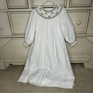 remember nguyen Smocked Christmas dress